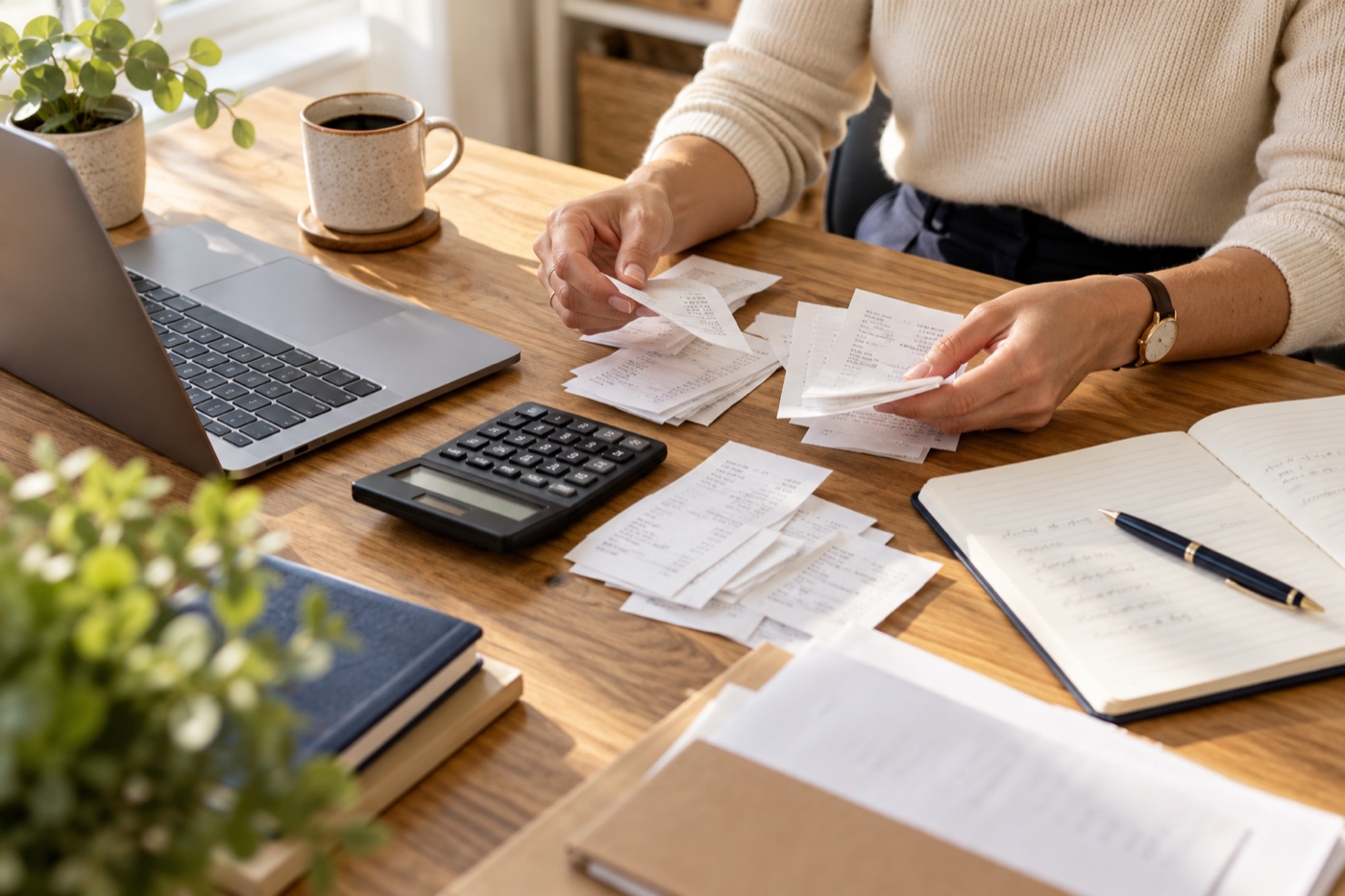 Bookkeeping — illustrative business photography